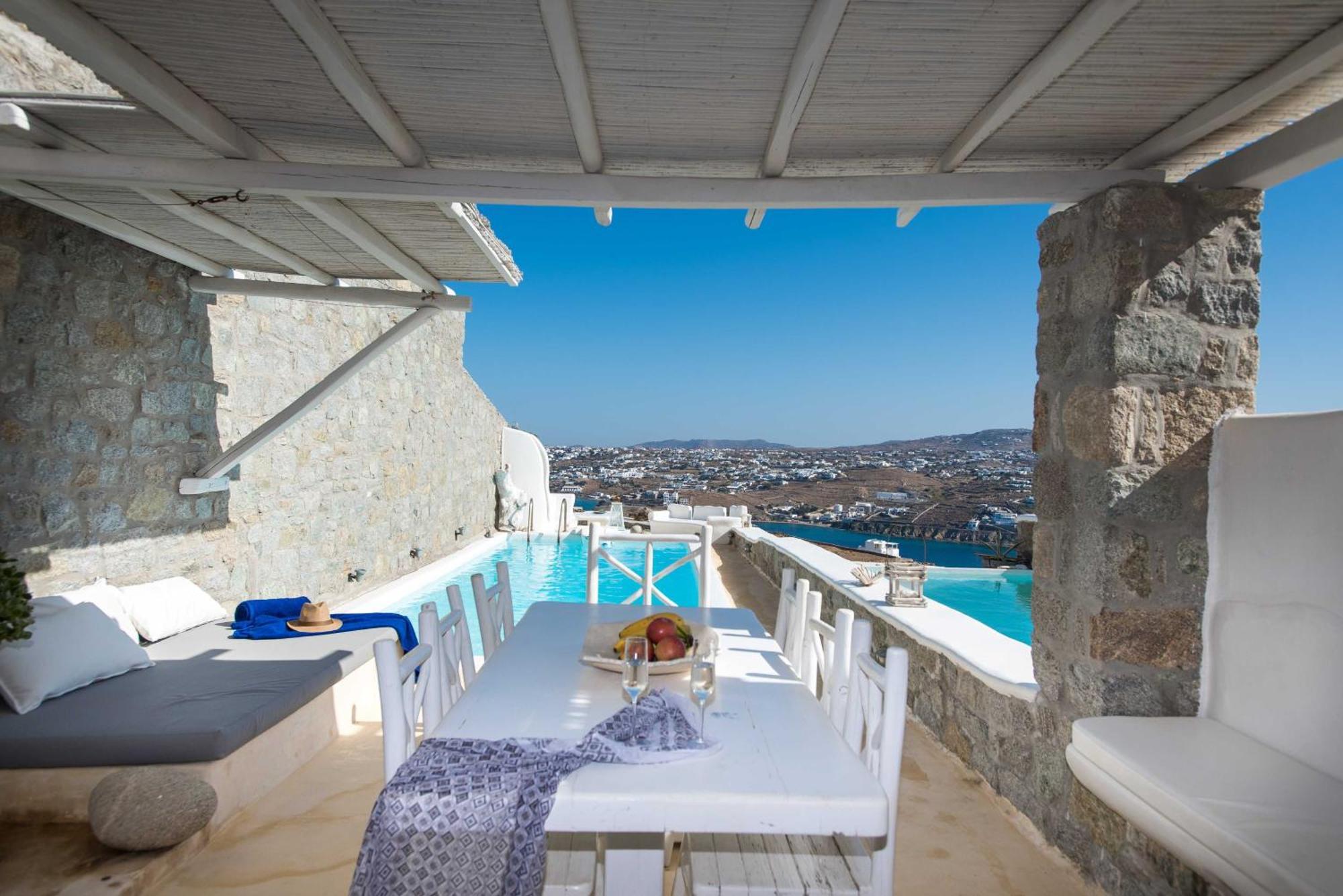 White Stone Mykonos Hotel Agios Ioannis Diakoftis ภายนอก รูปภาพ
