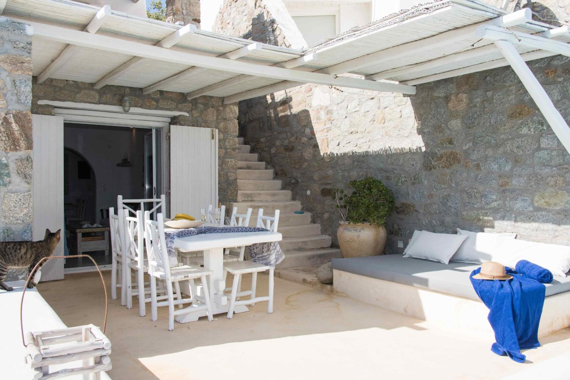White Stone Mykonos Hotel Agios Ioannis Diakoftis ภายนอก รูปภาพ