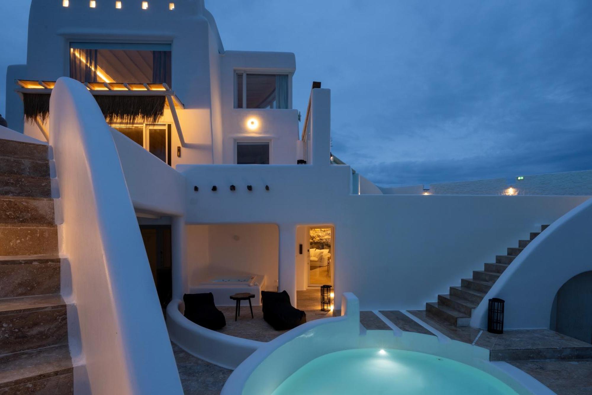 White Stone Mykonos Hotel Agios Ioannis Diakoftis ภายนอก รูปภาพ