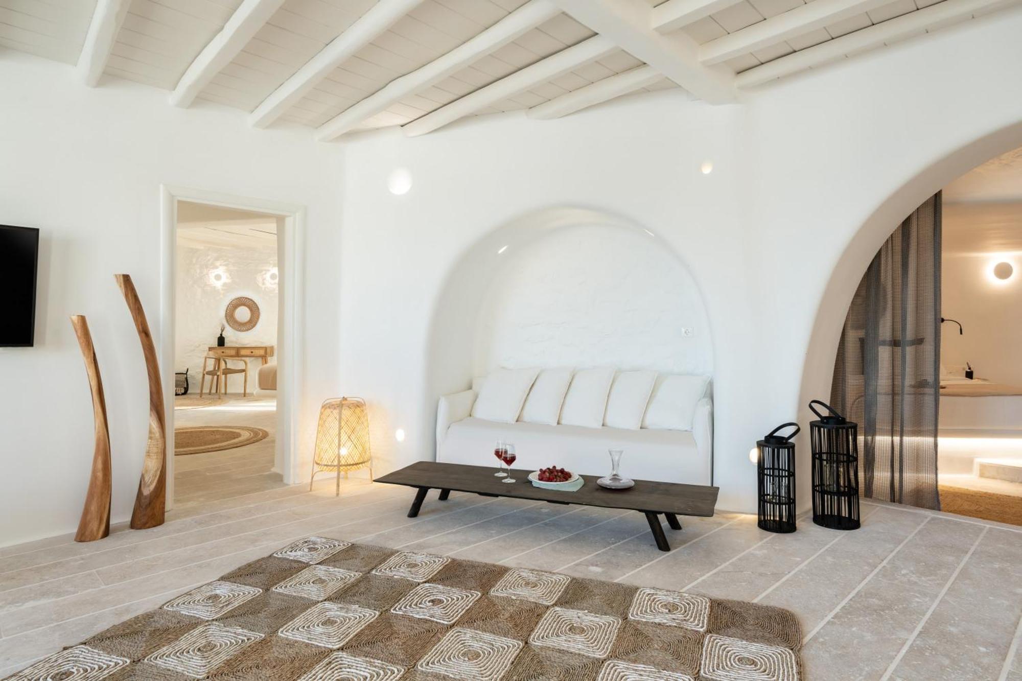 White Stone Mykonos Hotel Agios Ioannis Diakoftis ภายนอก รูปภาพ