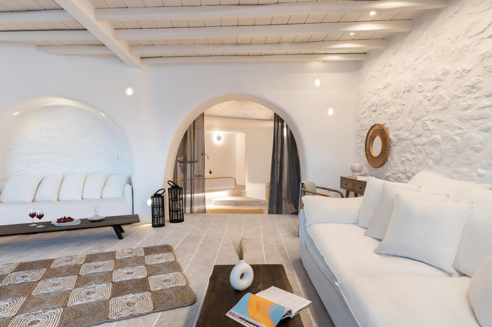 White Stone Mykonos Hotel Agios Ioannis Diakoftis ภายนอก รูปภาพ