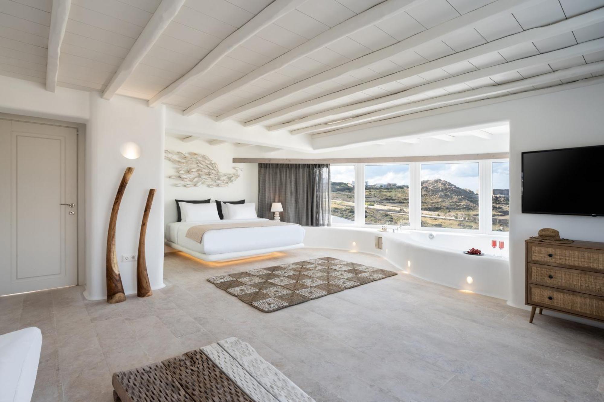 White Stone Mykonos Hotel Agios Ioannis Diakoftis ภายนอก รูปภาพ