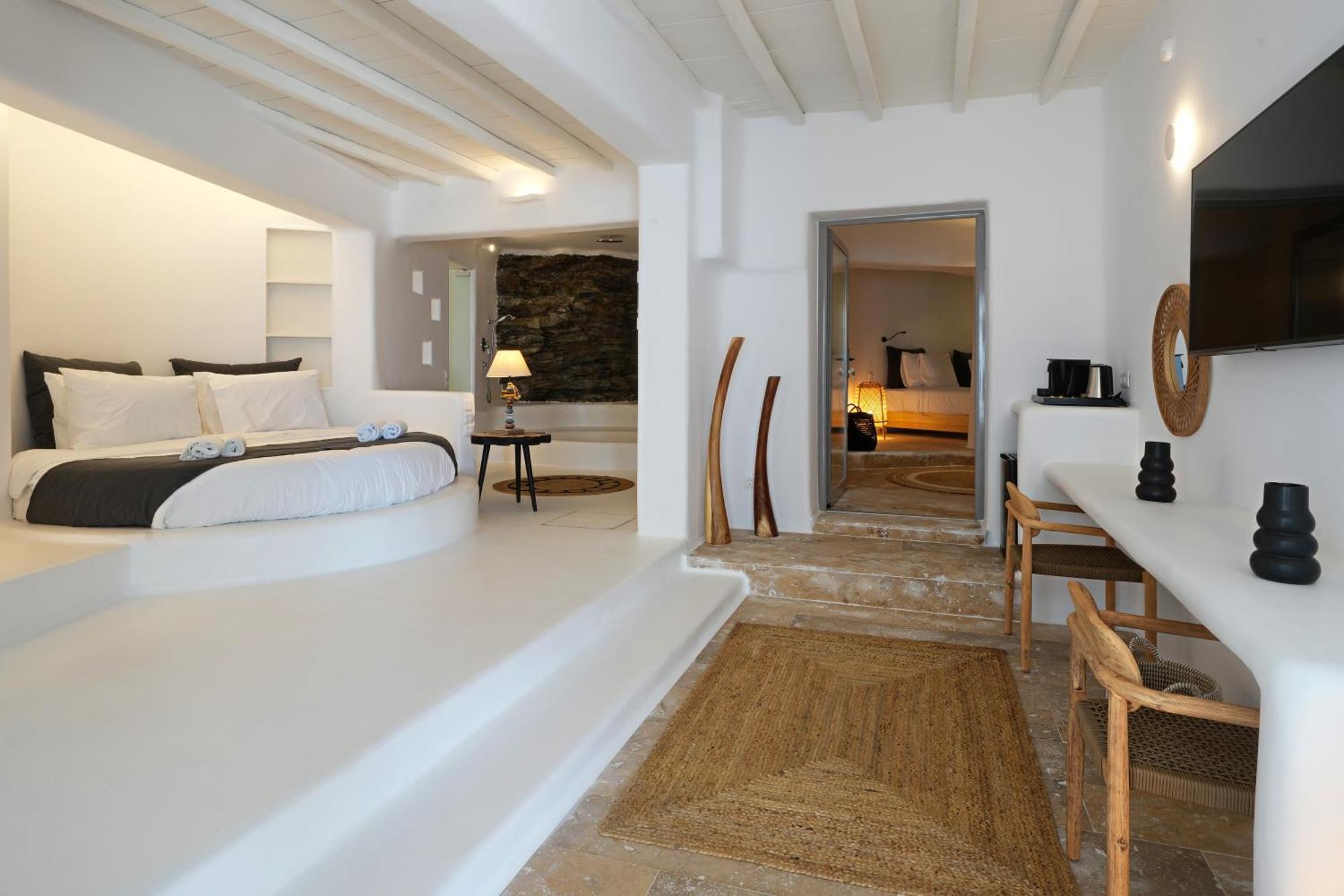 White Stone Mykonos Hotel Agios Ioannis Diakoftis ภายนอก รูปภาพ