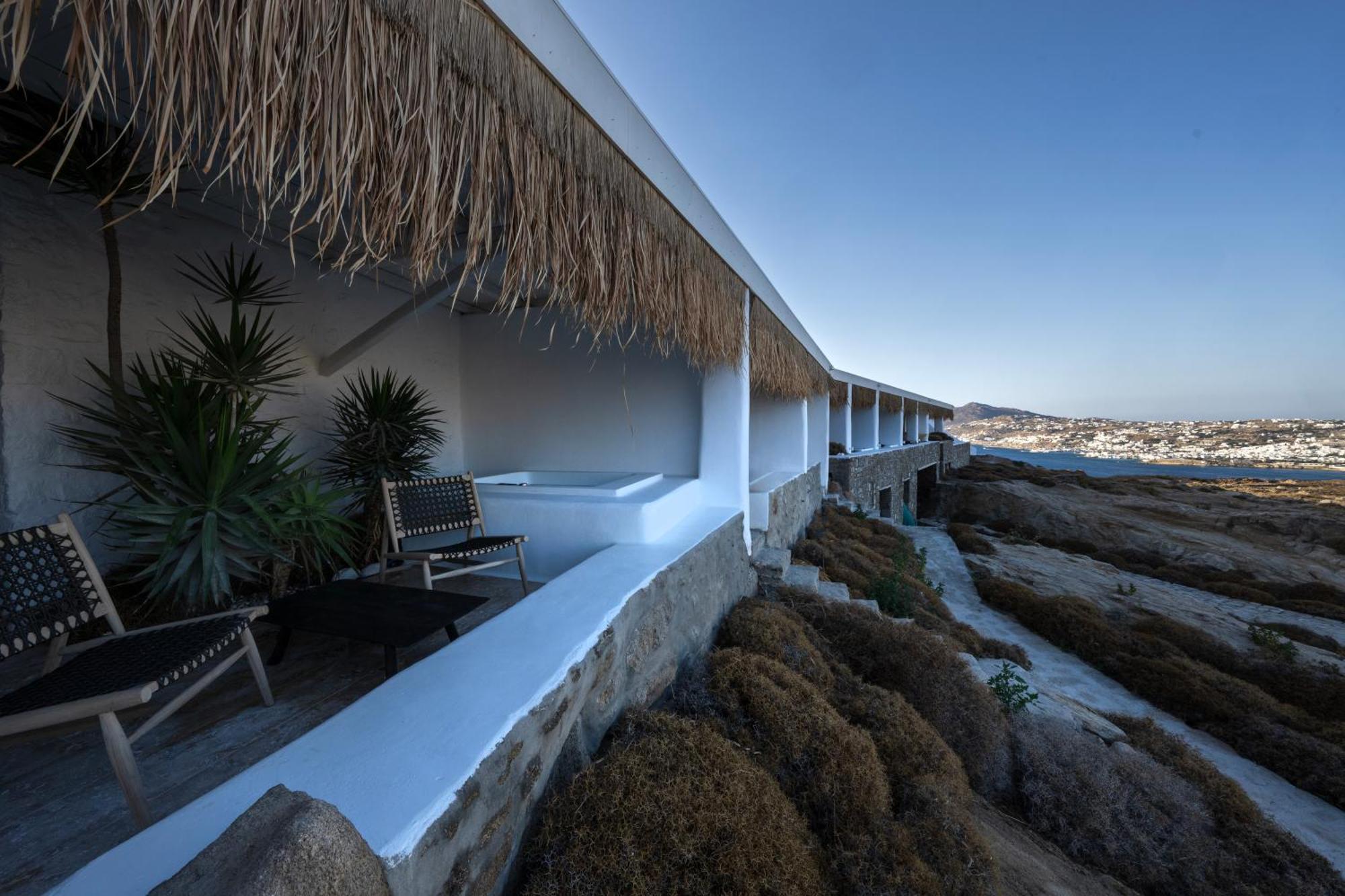 White Stone Mykonos Hotel Agios Ioannis Diakoftis ภายนอก รูปภาพ