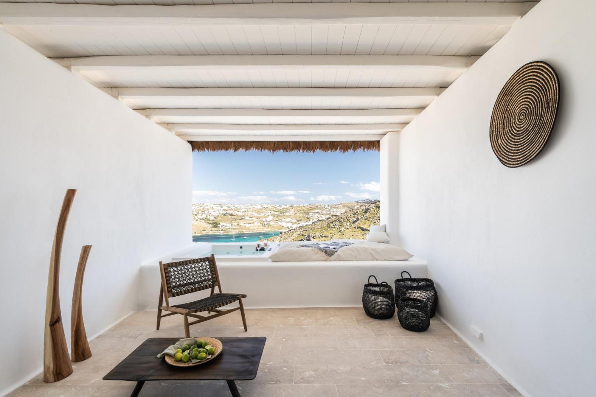 White Stone Mykonos Hotel Agios Ioannis Diakoftis ภายนอก รูปภาพ