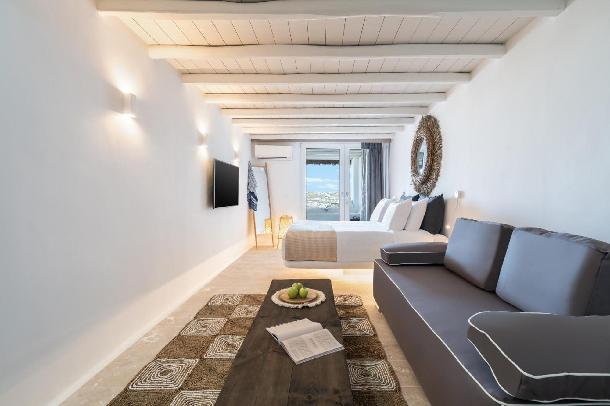 White Stone Mykonos Hotel Agios Ioannis Diakoftis ภายนอก รูปภาพ
