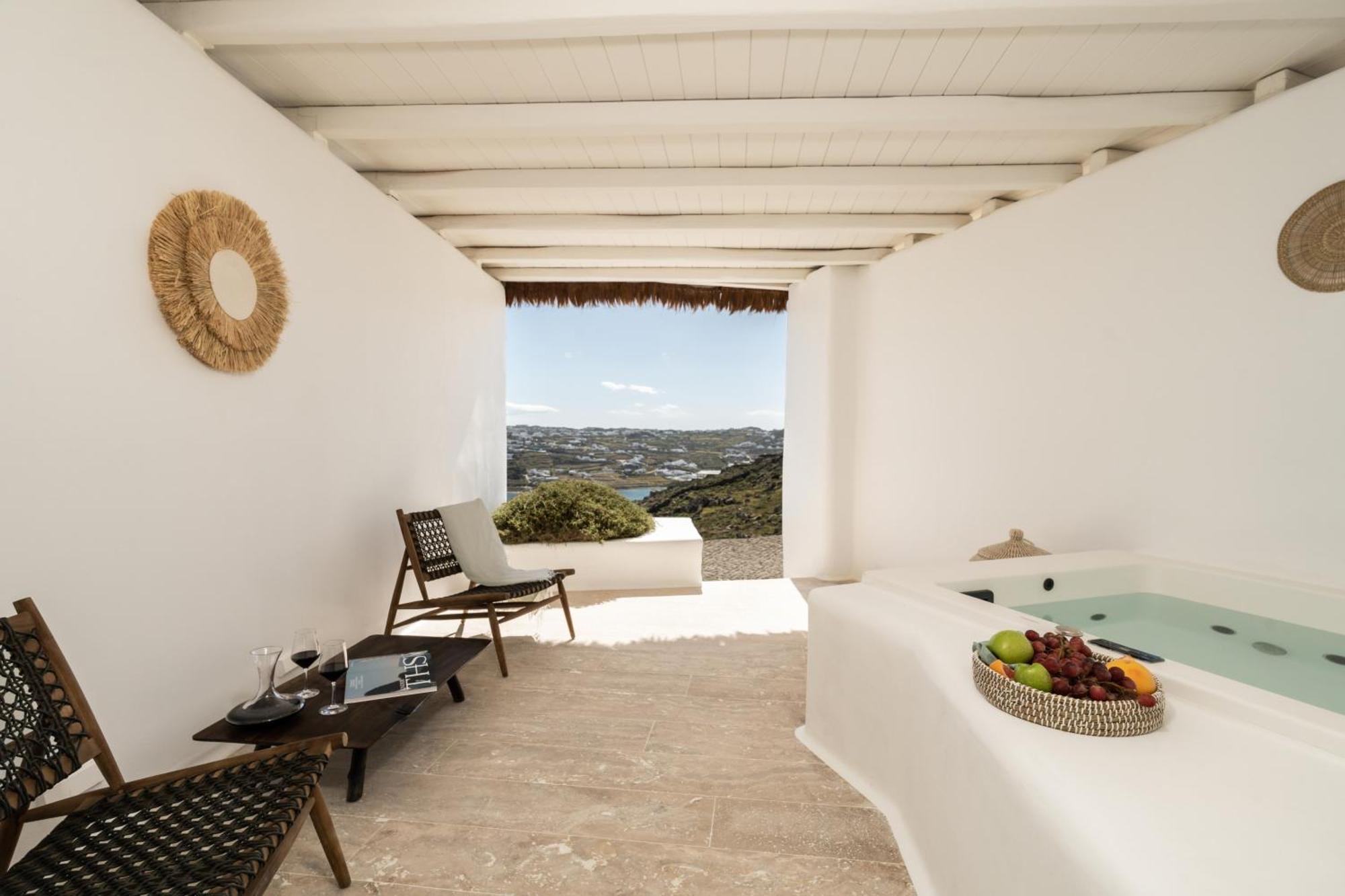 White Stone Mykonos Hotel Agios Ioannis Diakoftis ภายนอก รูปภาพ
